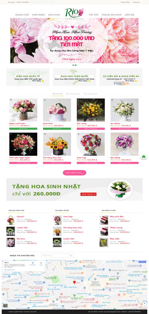share code Shop bán hoa, có trang chủ, xem chi tiết, đặt hàng, ... quản lý các thứ của cửa hàng